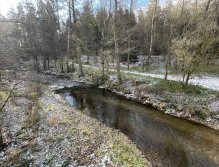 Svatava u zahrádkářské kolonie ve Svatavě