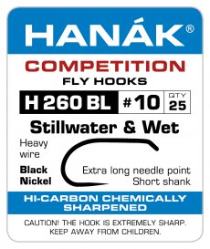 Muškařský háček Hanák Competition mokré mušky (H260BL) Muškařský háček Hanák Competition mokré mušky č. 8, 25 ks (H260BL)