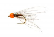 Tungstenová nymfa s fluo oranžovou hlavičkou